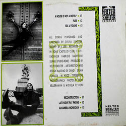 Sylvia Juncosa - Live in Rome - Back Cover