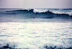 Oops. That little speck is me, about to get worked by this nice Big Dume wave.